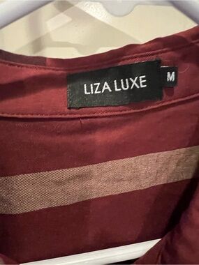 Liza Luxe  Burgundy Plaid Dress